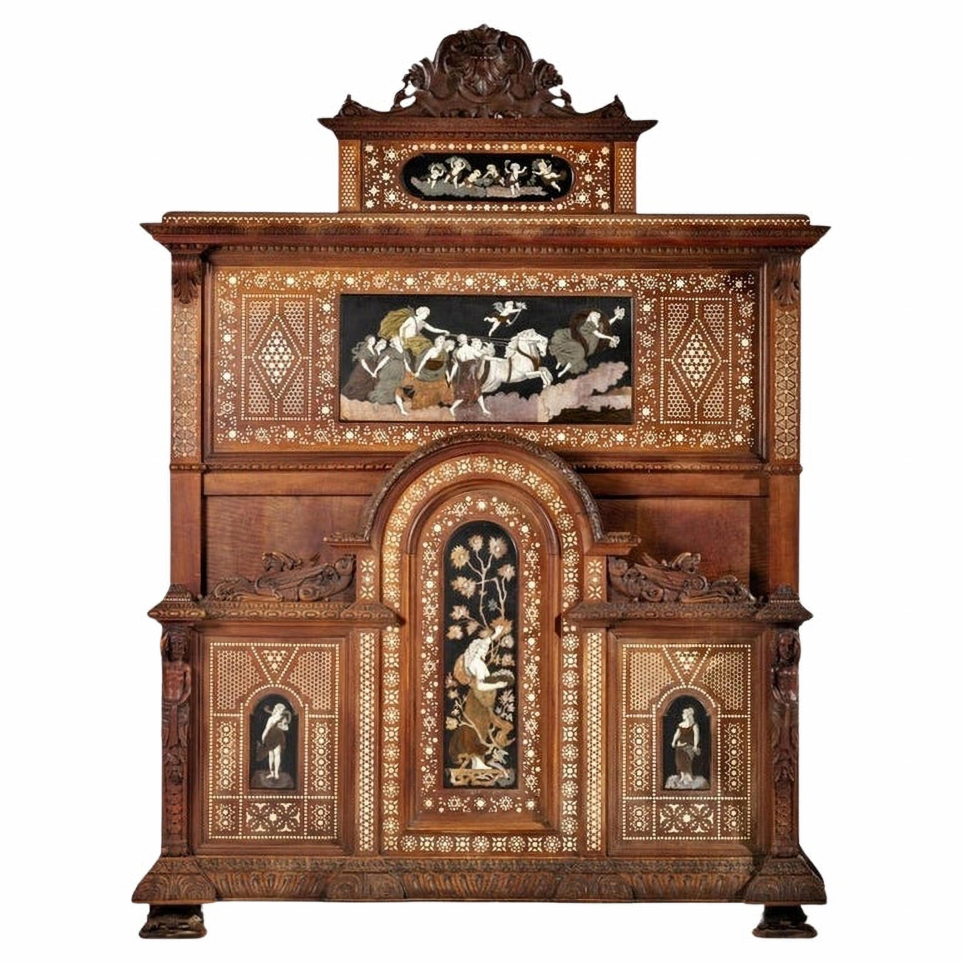 RARE and SPECTACULAR 19th Century ITALIAN BED 2
