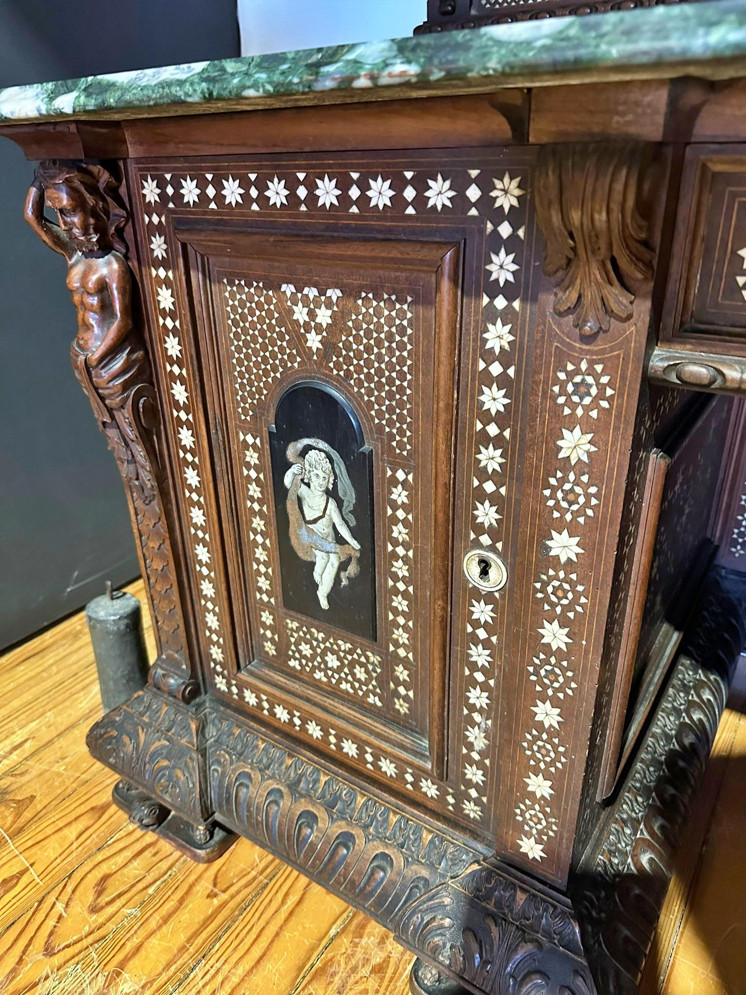 RARE AND SPECTACULAR 19th Century ITALIAN DRESSING FURNITURE For Sale 1