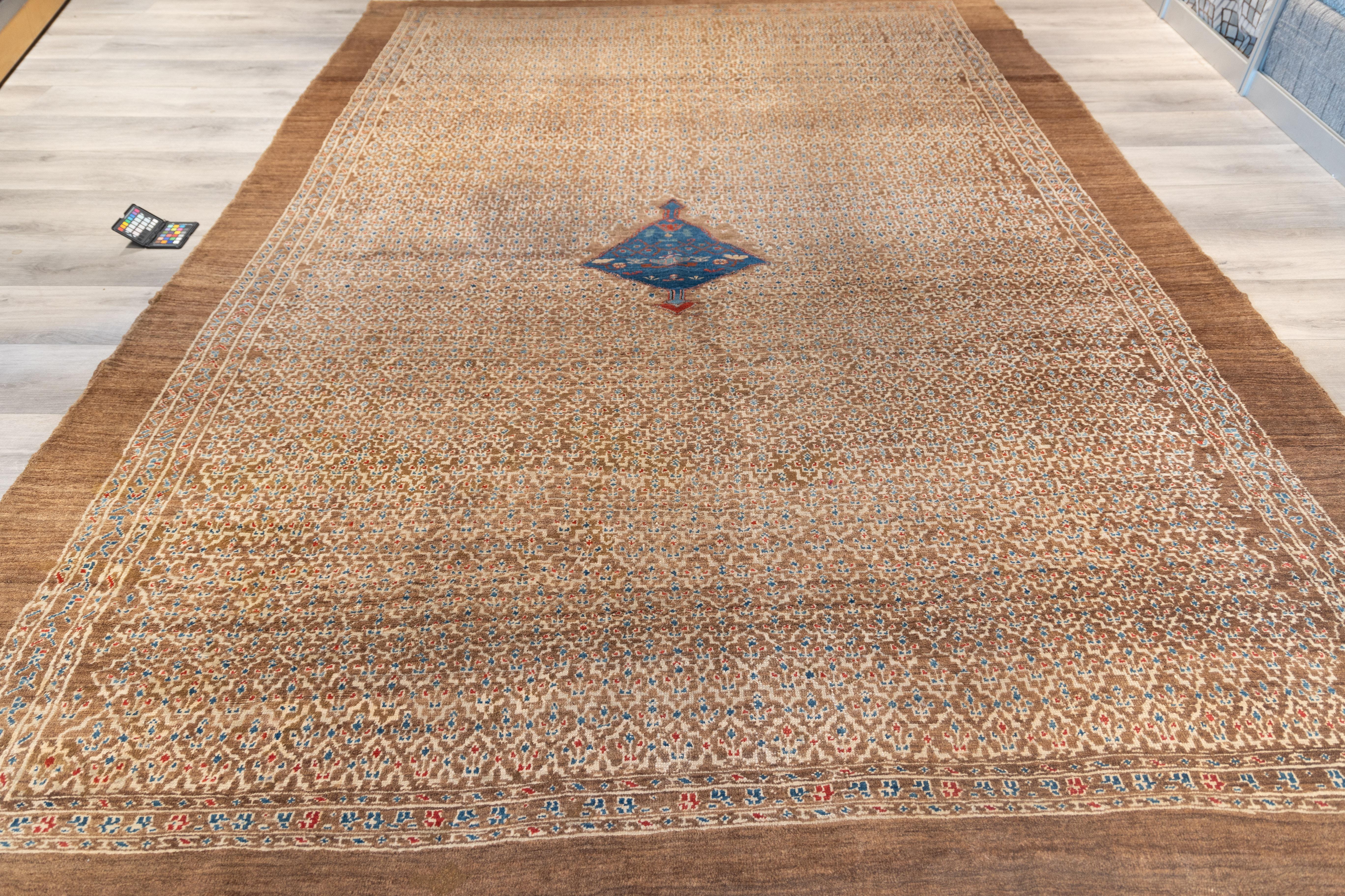Bakshaish Rare and stunning  19th cent. camel Bakhshaish rug For Sale