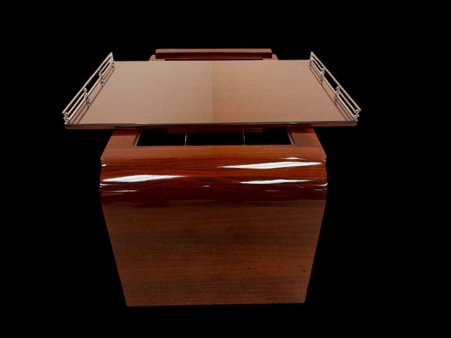 Rare And Stunning Art Deco Burl Walnut Cocktail Table American 1930’s 6