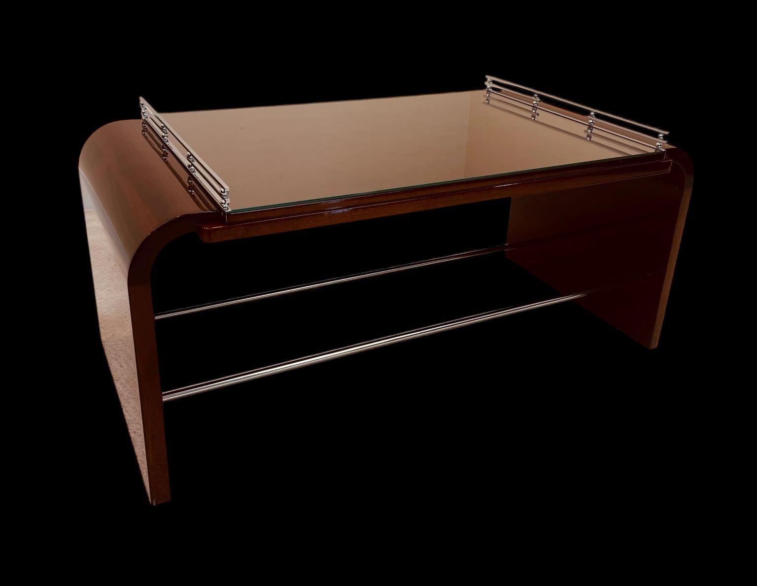 Rare And Stunning Art Deco Burl Walnut Cocktail Table American 1930’s 1