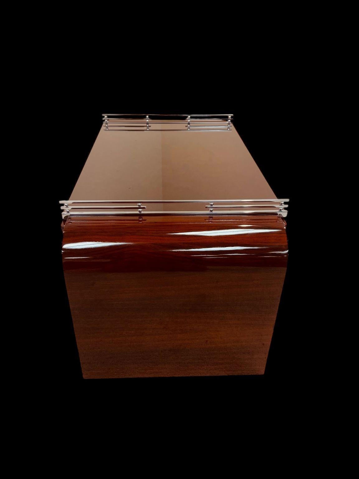 Rare And Stunning Art Deco Burl Walnut Cocktail Table American 1930’s 3