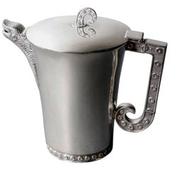 Pichet en argent sterling rare et étonnant de Tane Orfebres