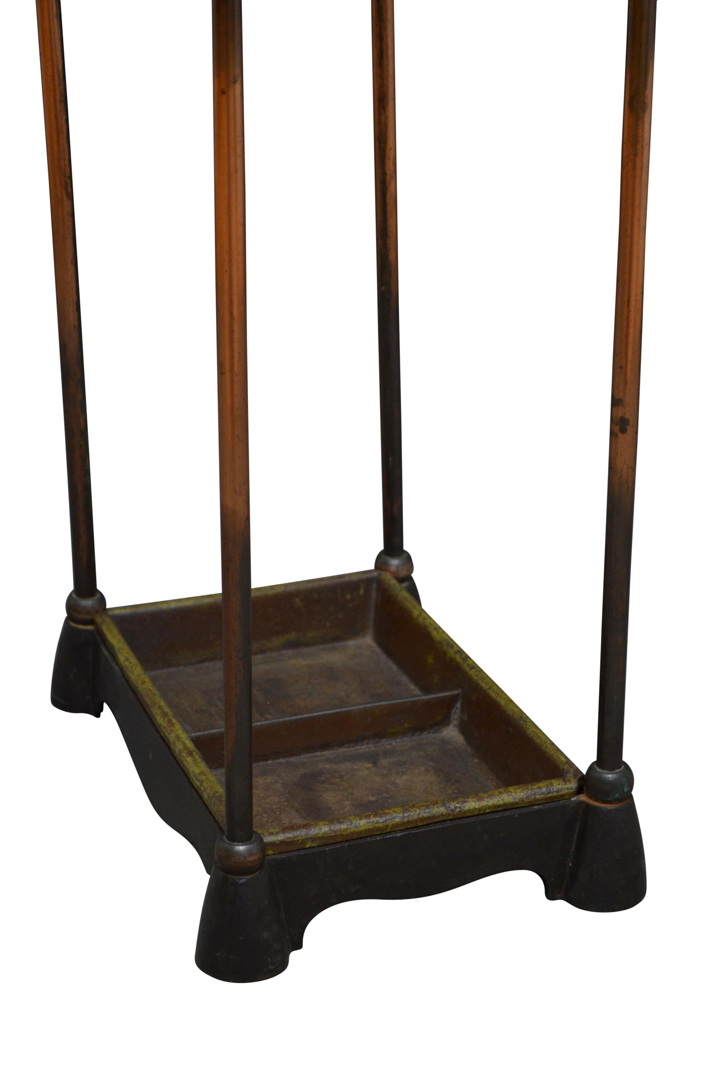 Copper Rare and Stylish William Tonks And Sons Umbrella Stand For Sale