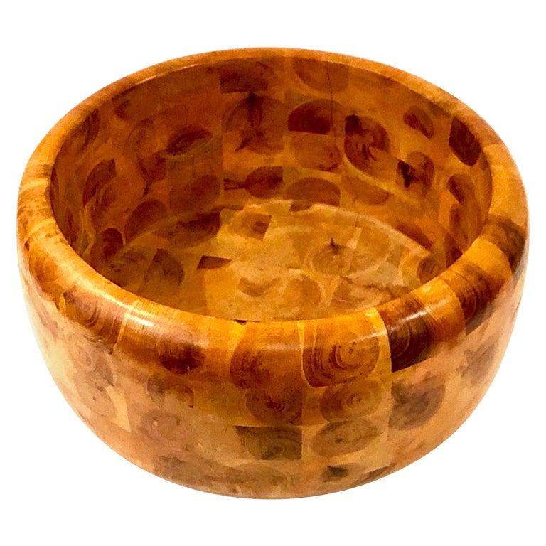 Rare and Unique Hand Turned Wood Bowl Made in Sweden For Sale at