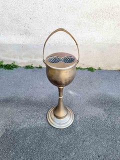 Raro y Único Enfriador de Vino Art Decó Italiano sobre Soporte, Italia años 30