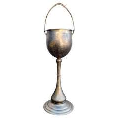 Raro y Único Enfriador de Vino Art Decó Italiano sobre Soporte, Italia años 30