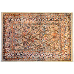 Rare et inhabituel tapis Sultanabad du 19ème siècle