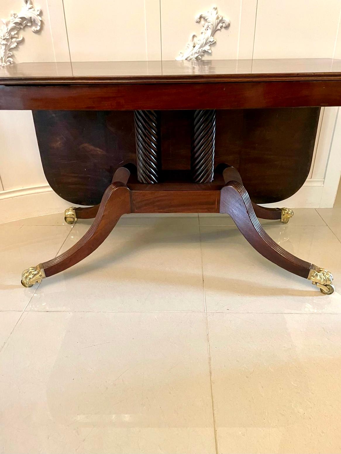 Rare and Unusual Antique Regency Quality Mahogany Shaped Metamorphic Table For Sale 3