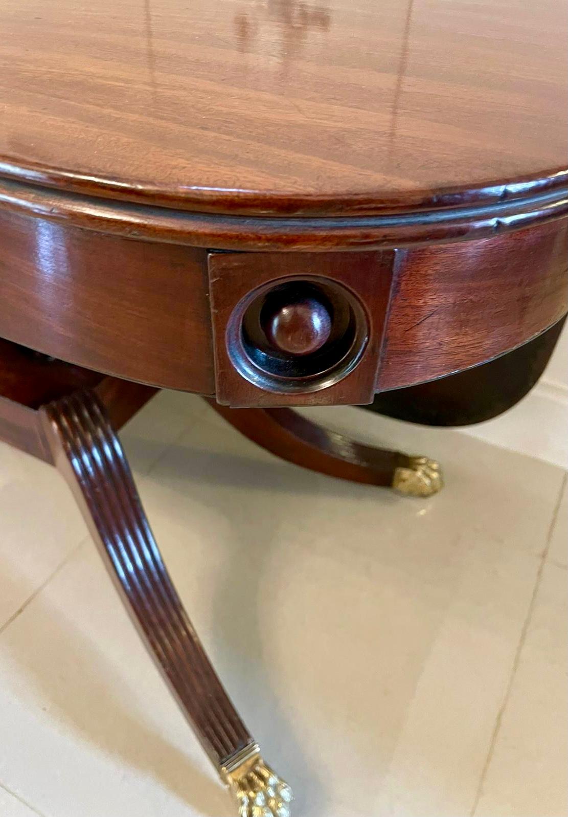 Rare and Unusual Antique Regency Quality Mahogany Shaped Metamorphic Table For Sale 9