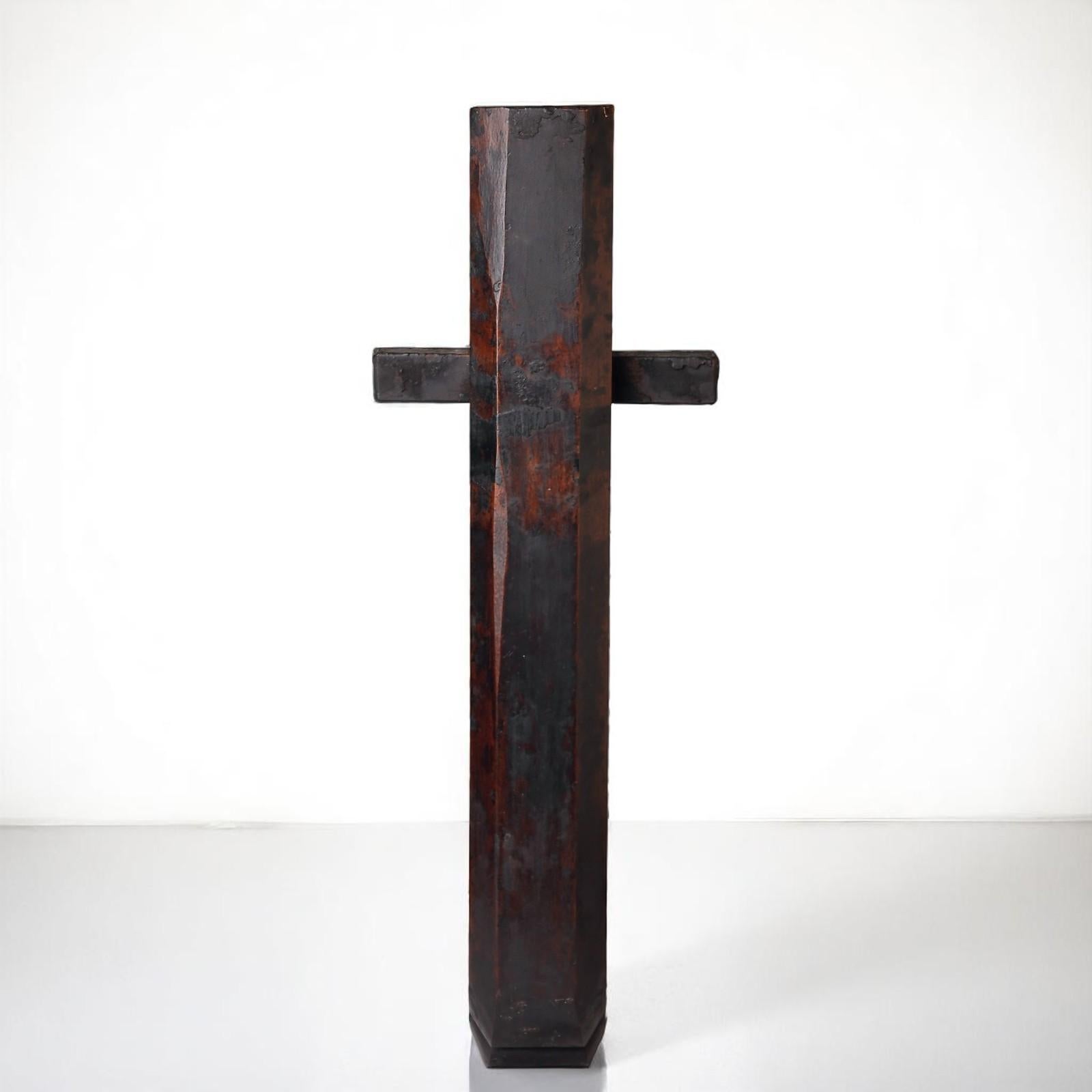 Rare and Unusual Edo-Period Wooden Brazier Hook – 19th Century For Sale 9