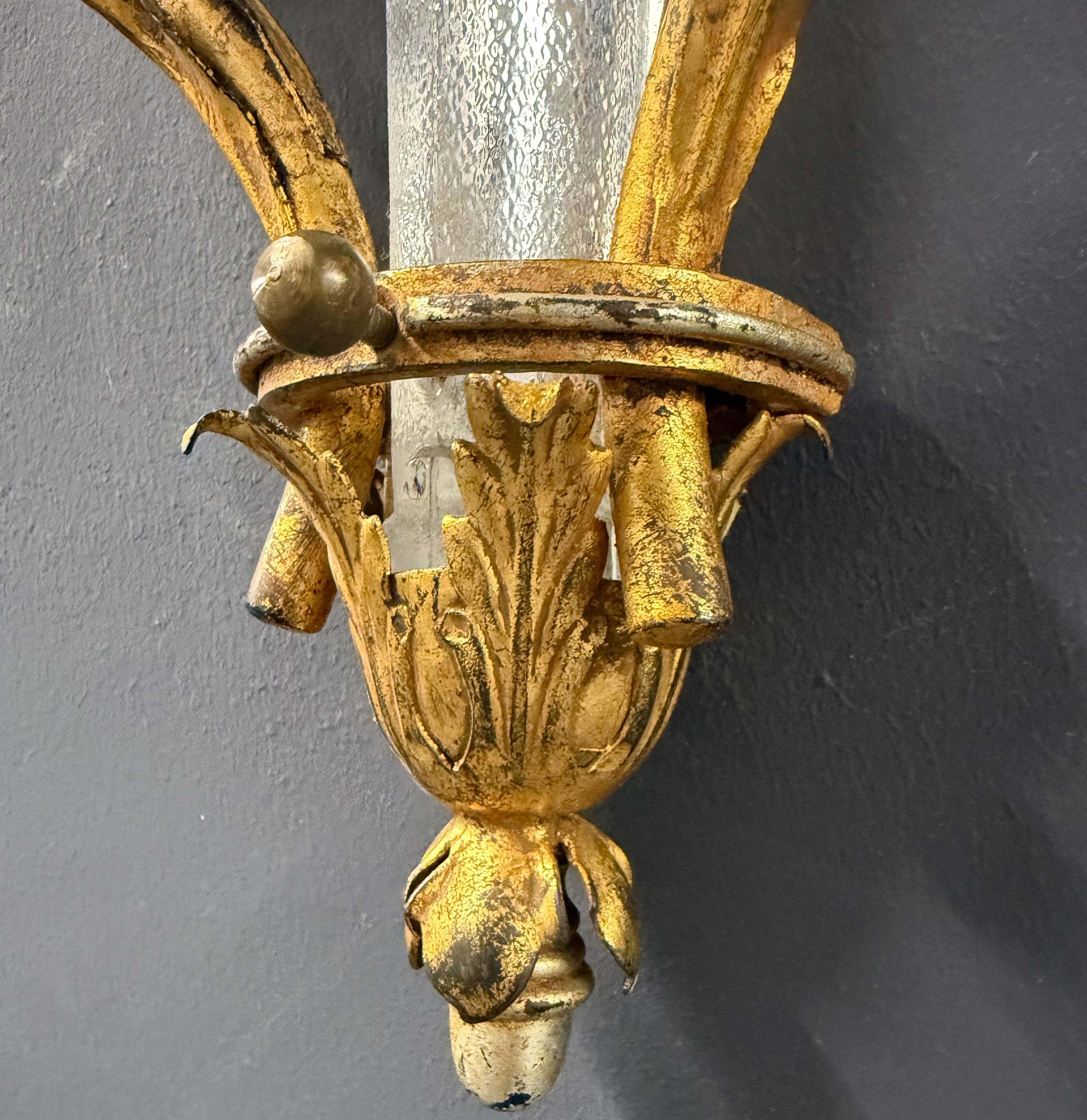 Raros e inusuales apliques de pared Maison Bagues finales del siglo XX en venta