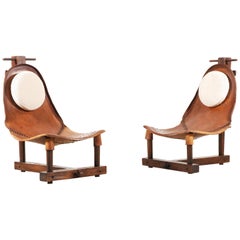 Rare and Unusual Pair of Brazilian Chairs from the 1960s