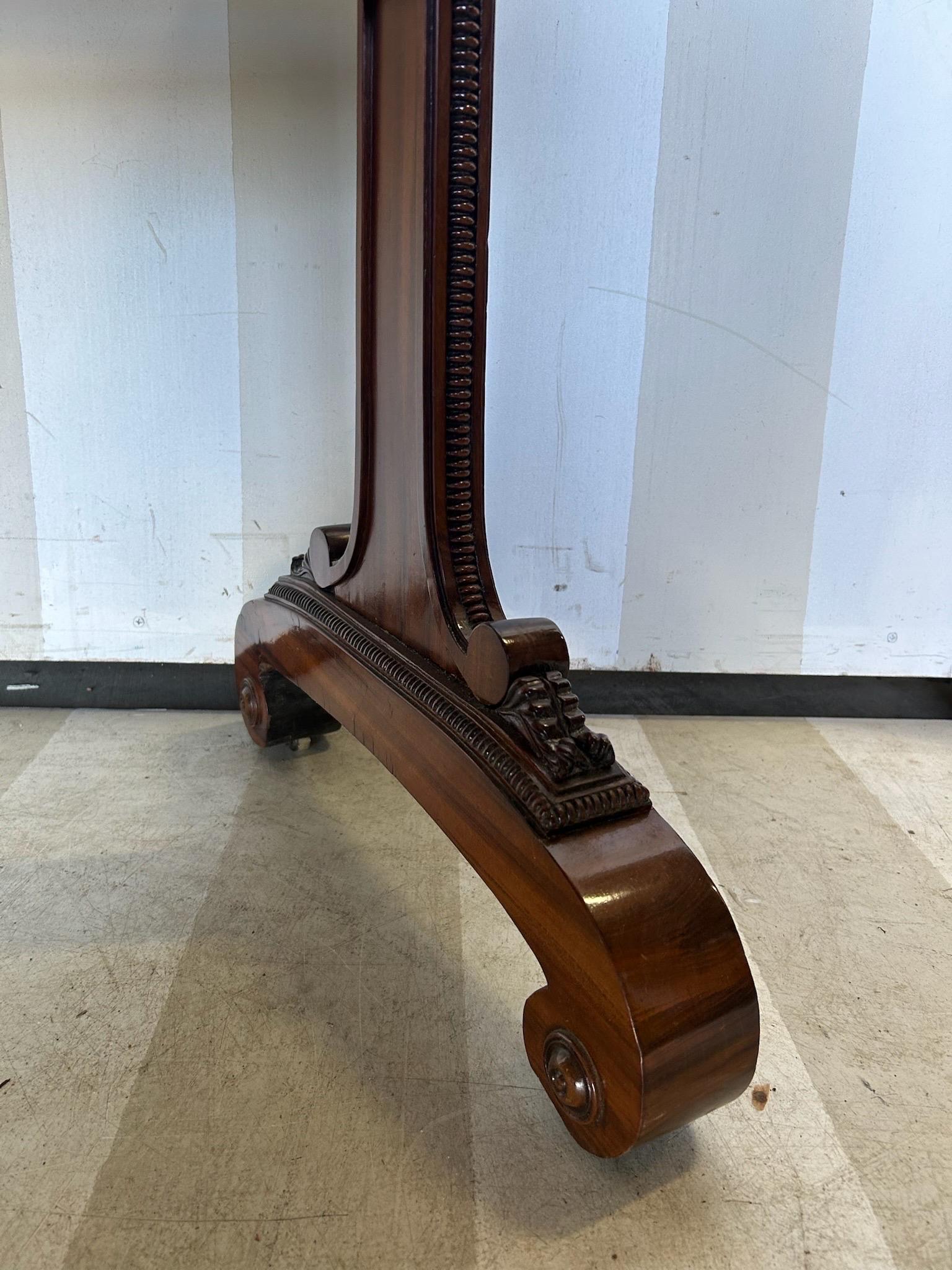 Rare and Unusual Regency Period Metamorphic Leather top Desk and Games Table For Sale 2