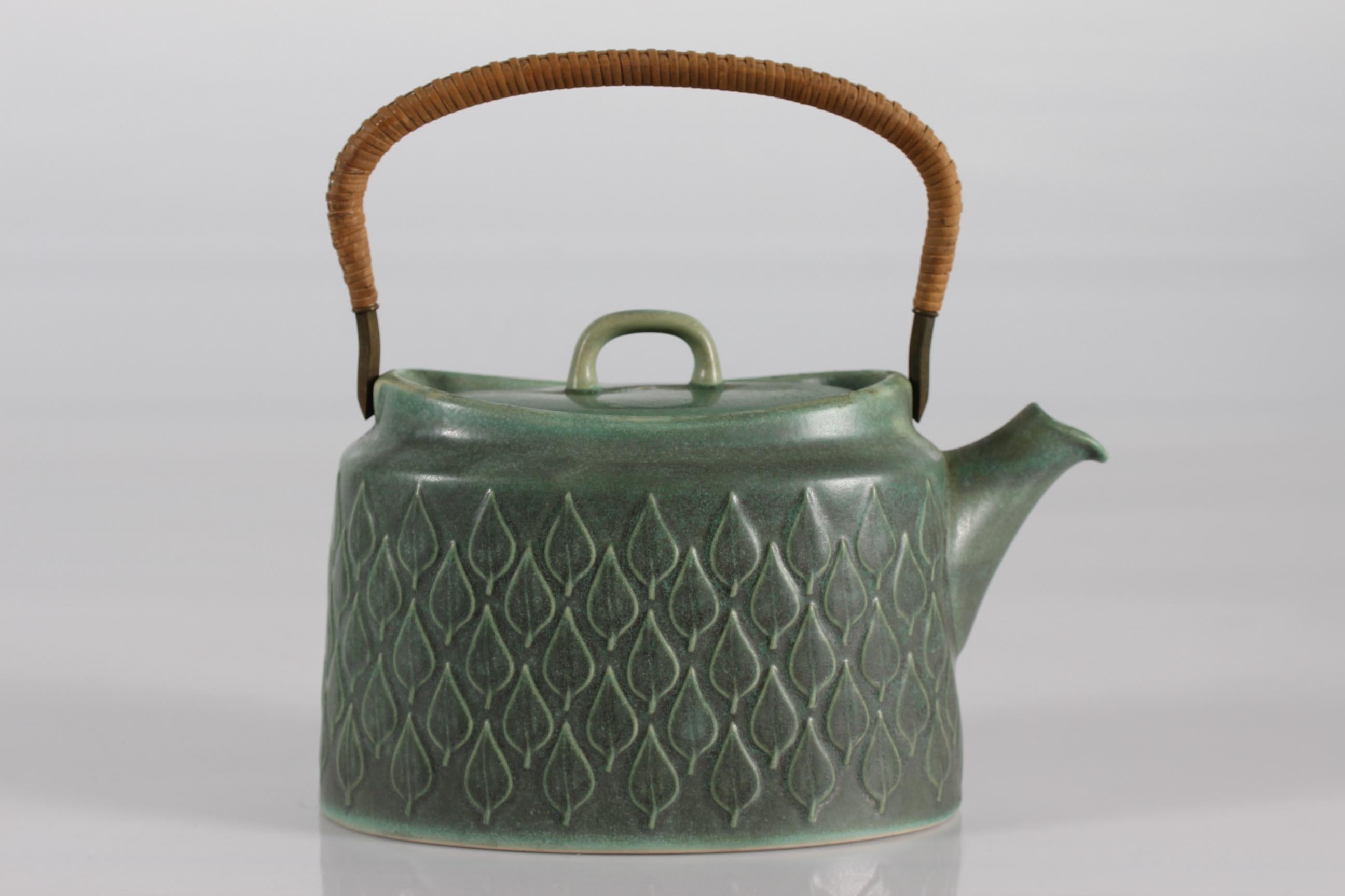 Mid-Century Modern Rare and Very Early Relief Teapot by Danish Jens Harald Quistgaad Ihq, 1960s For Sale