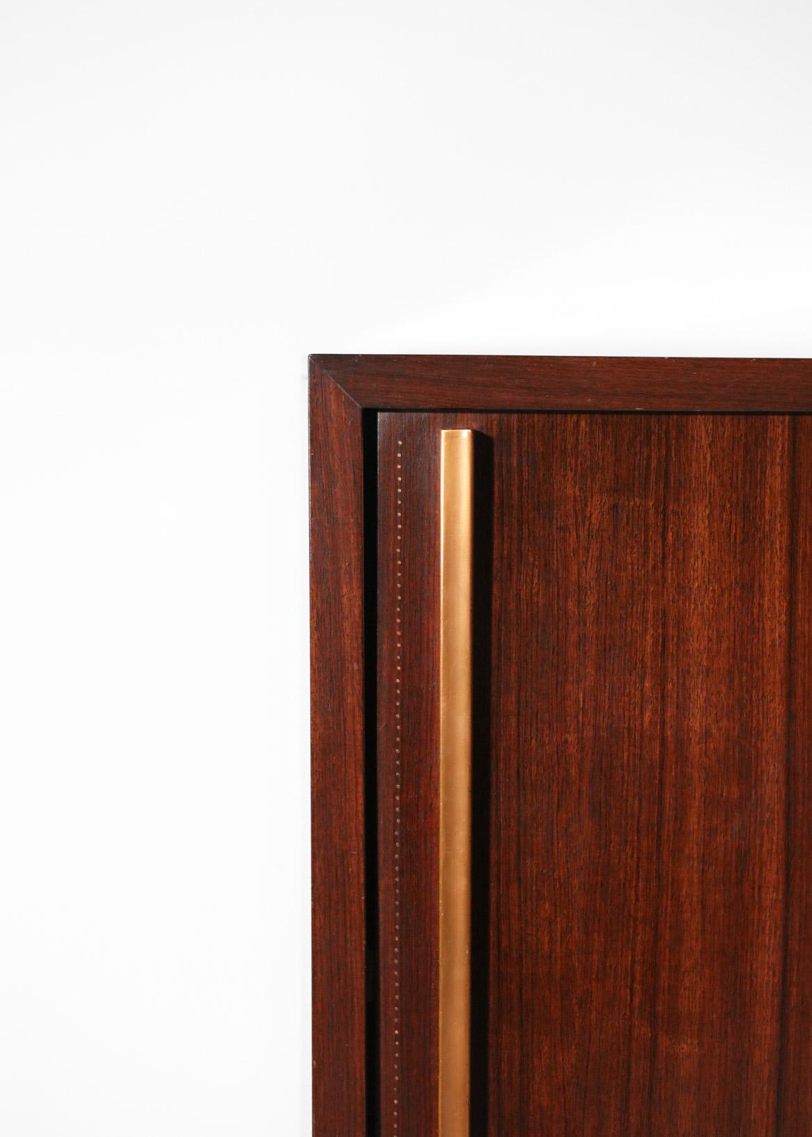 Hand-Crafted Rare André Sornay French Wardrobes Armoires Art Deco Modernist 40s - F613 For Sale