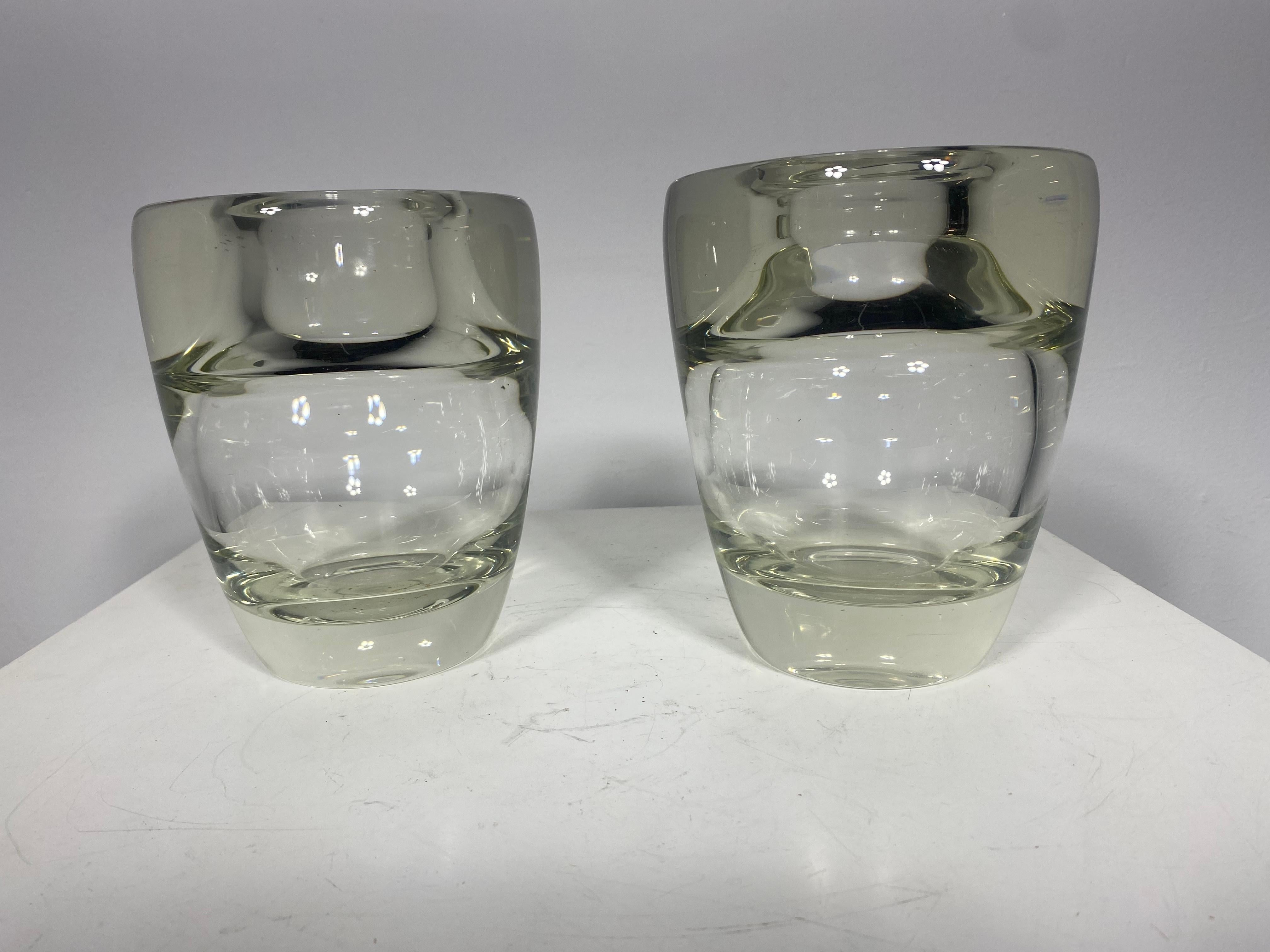 Mid-20th Century Rare Andries Dirk Copier Vase, Leerdam, Netherlands, 1937 Pair Avail For Sale