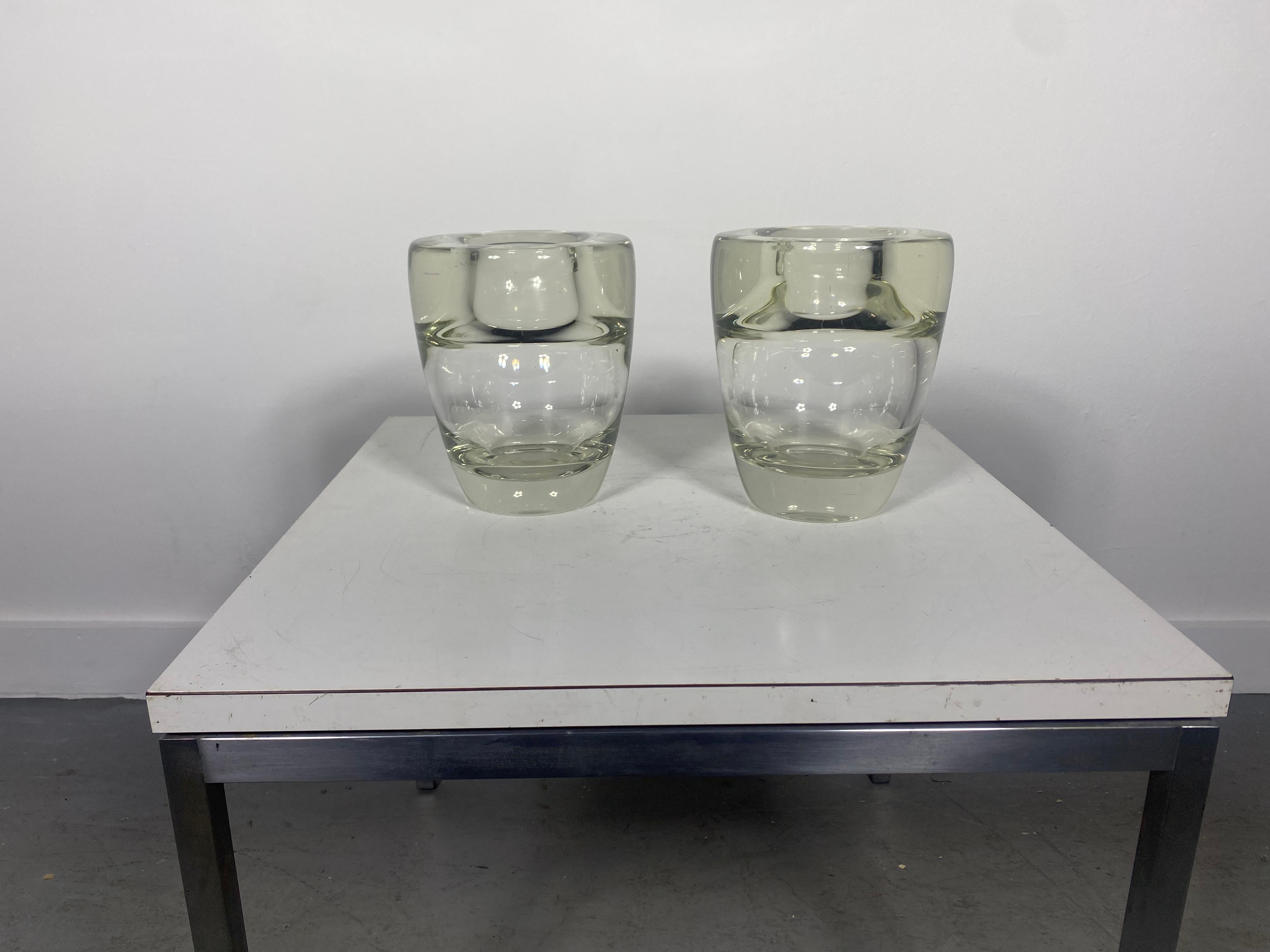 Rare Andries Dirk Copier Vase, Leerdam, Netherlands, 1937 Pair Avail For Sale 1