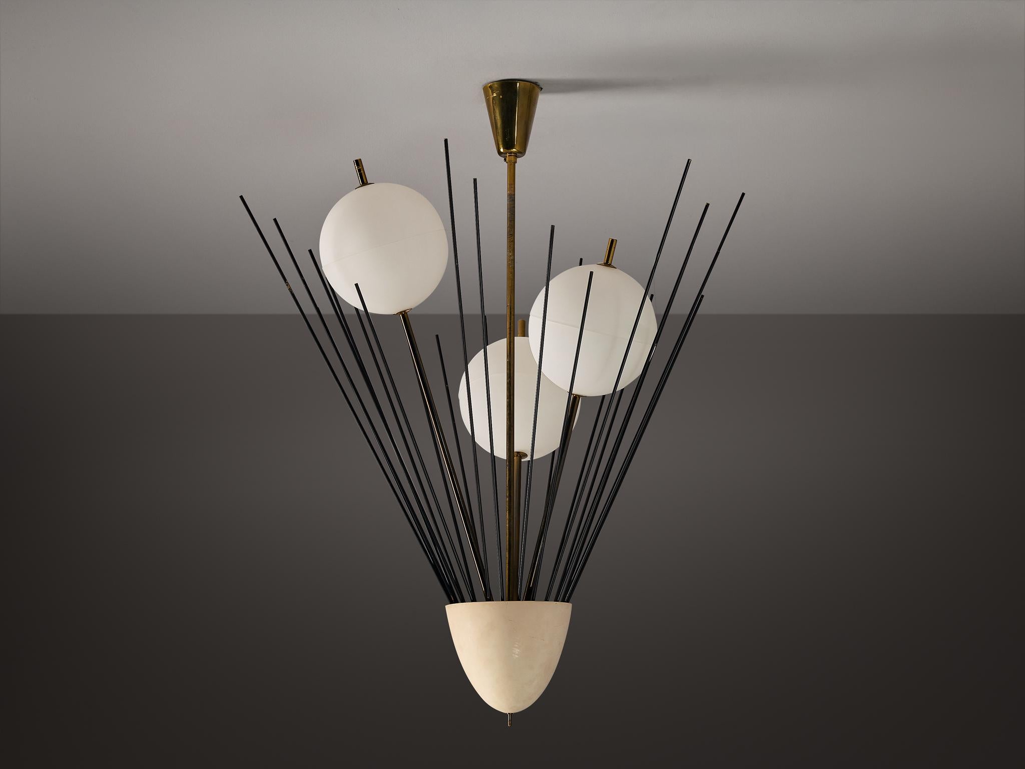 Rare lustre Angelo Lelii pour Arredoluce 