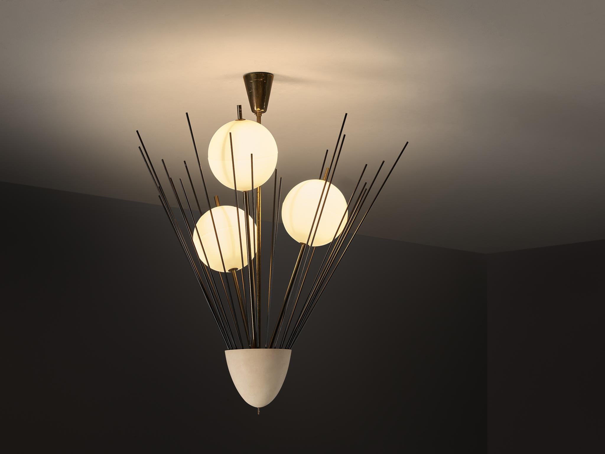 Rare lustre Angelo Lelii pour Arredoluce 