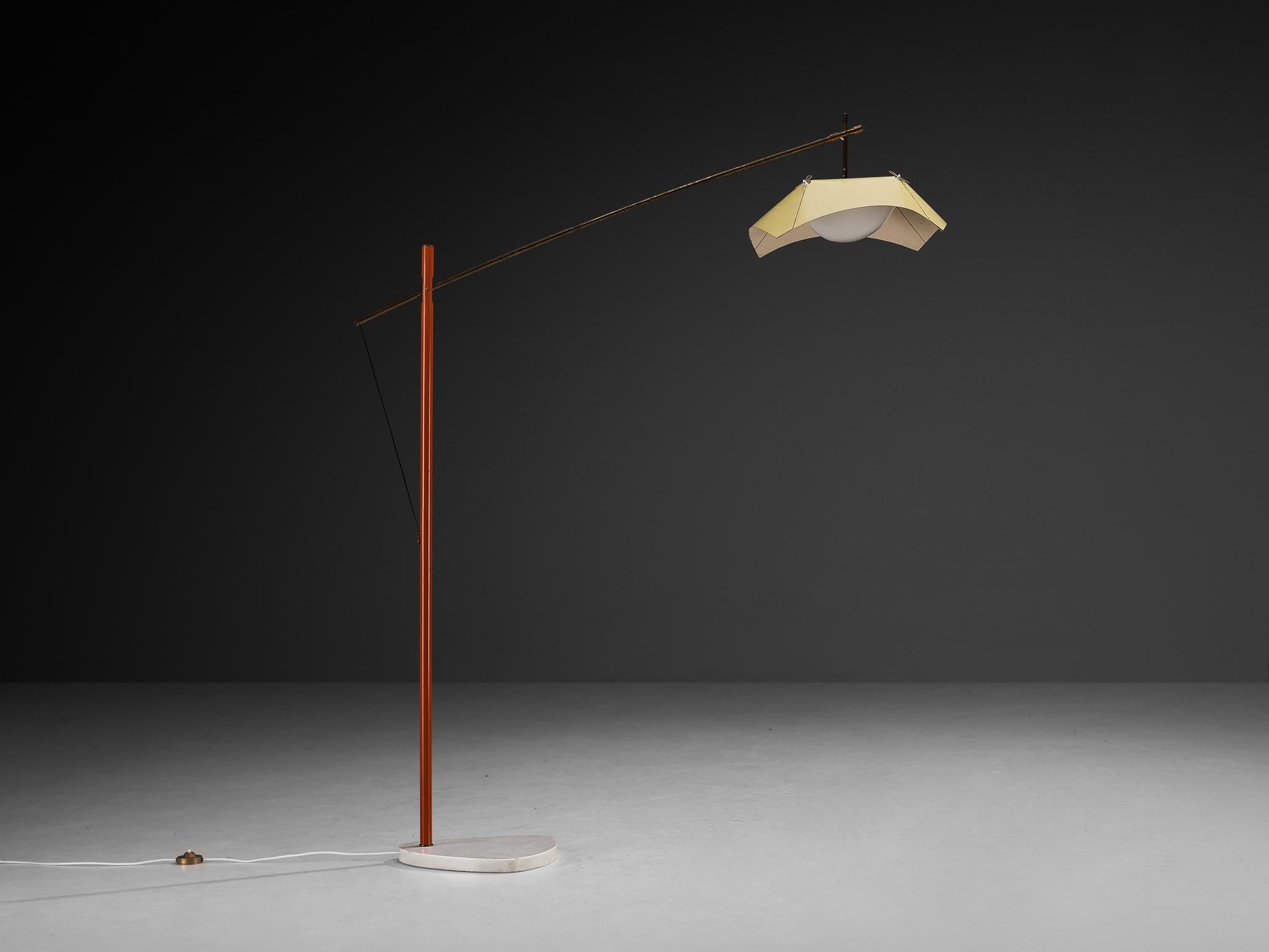 Rara lámpara de pie Angelo Lelii para Arredoluce en venta 4