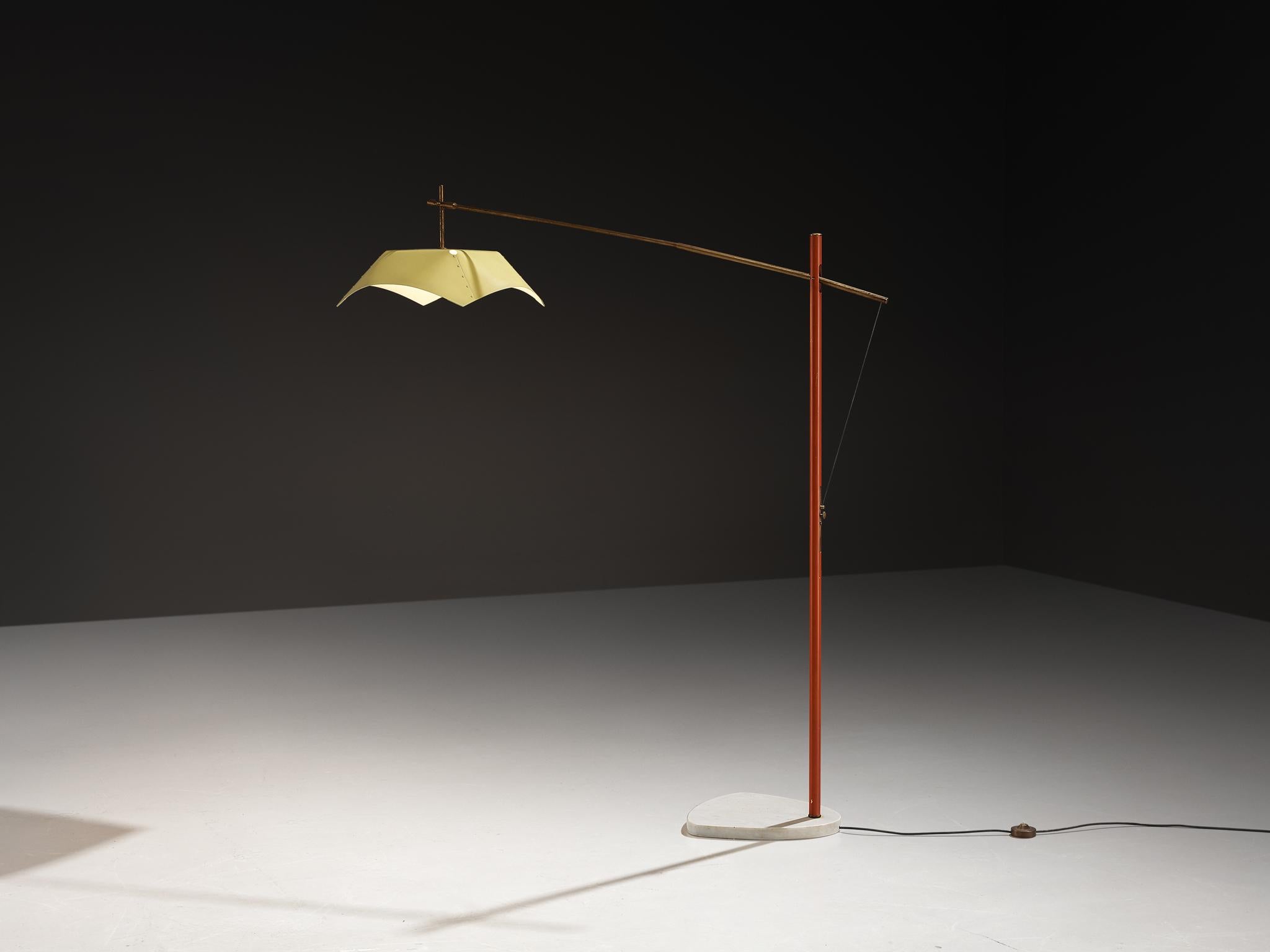 Italian Rare Angelo Lelii for Arredoluce Floor Lamp For Sale