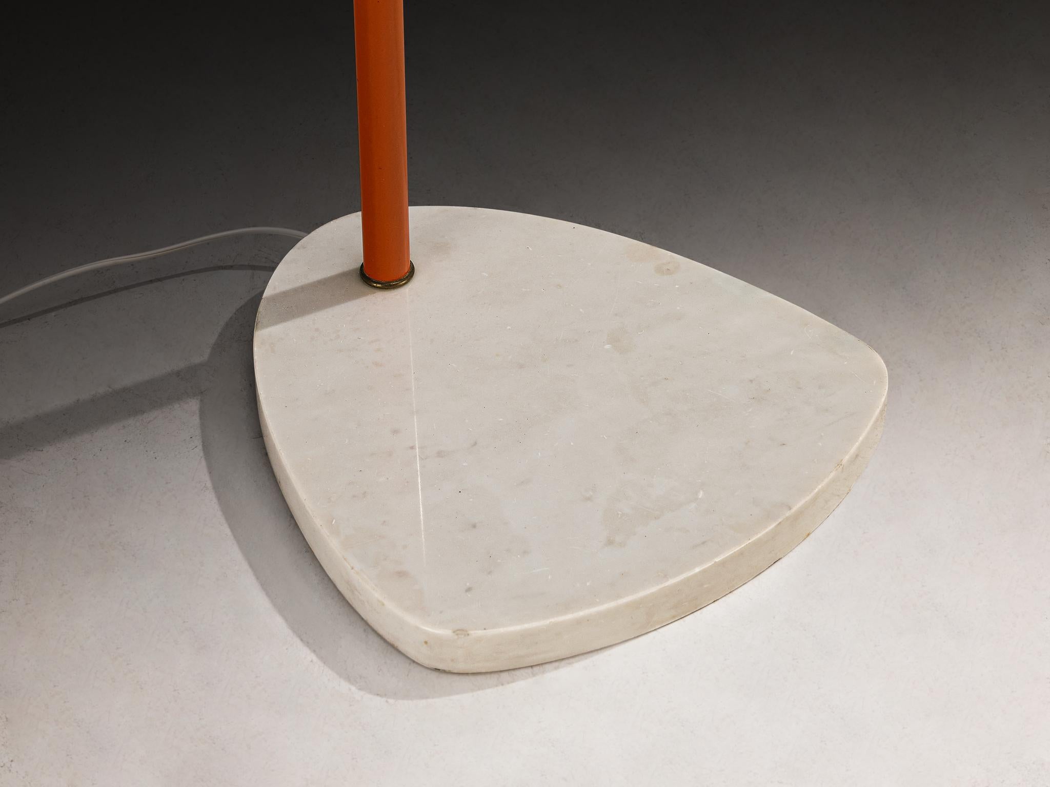 Rara lámpara de pie Angelo Lelii para Arredoluce Aluminio en venta