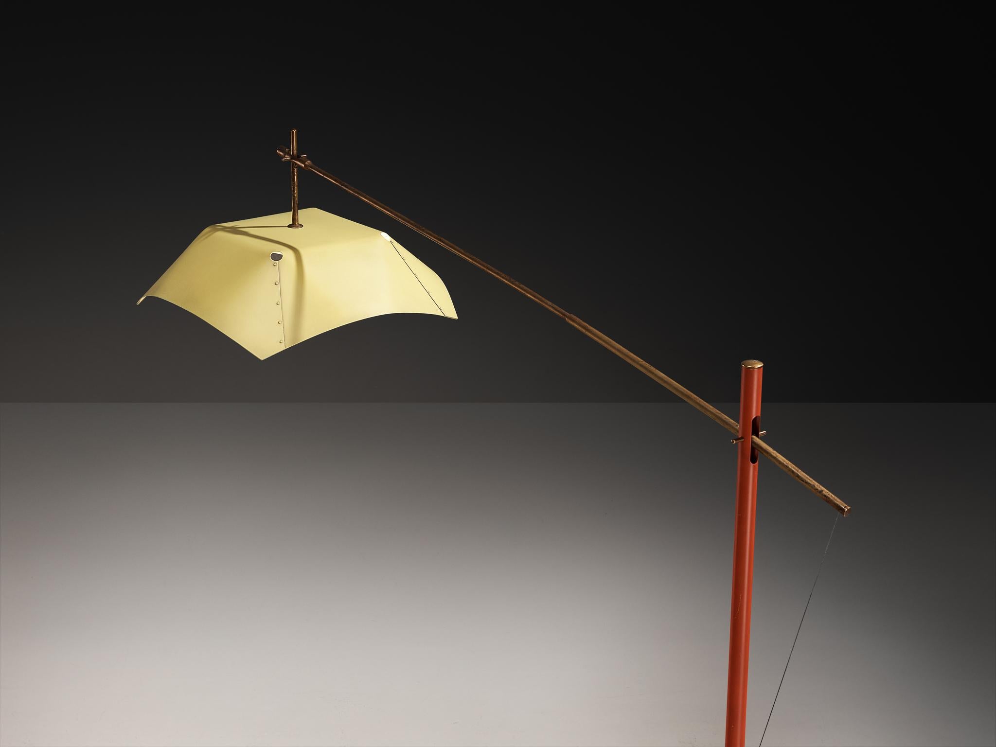 Rare Angelo Lelii for Arredoluce Floor Lamp For Sale 2