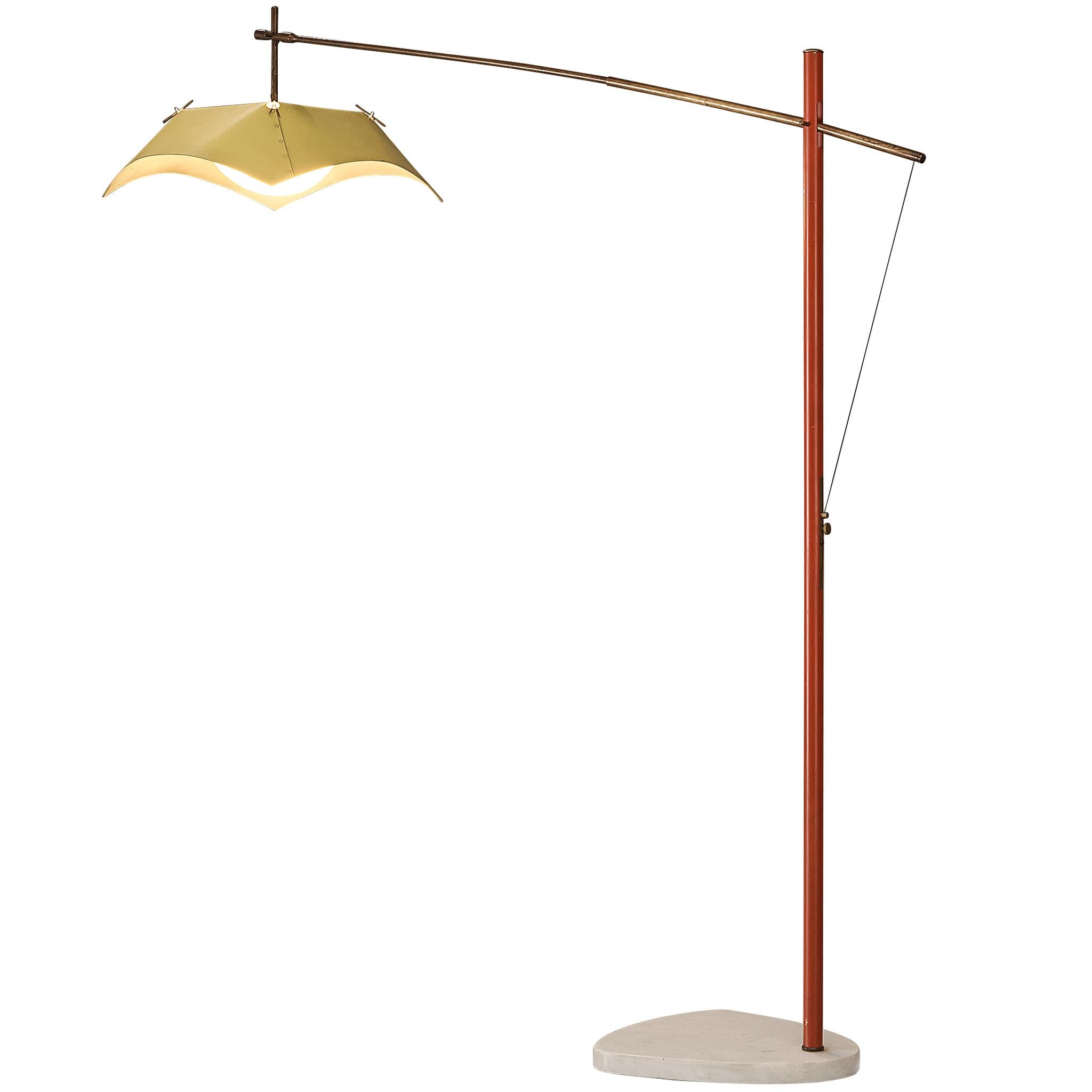 Rare Angelo Lelii for Arredoluce Floor Lamp For Sale