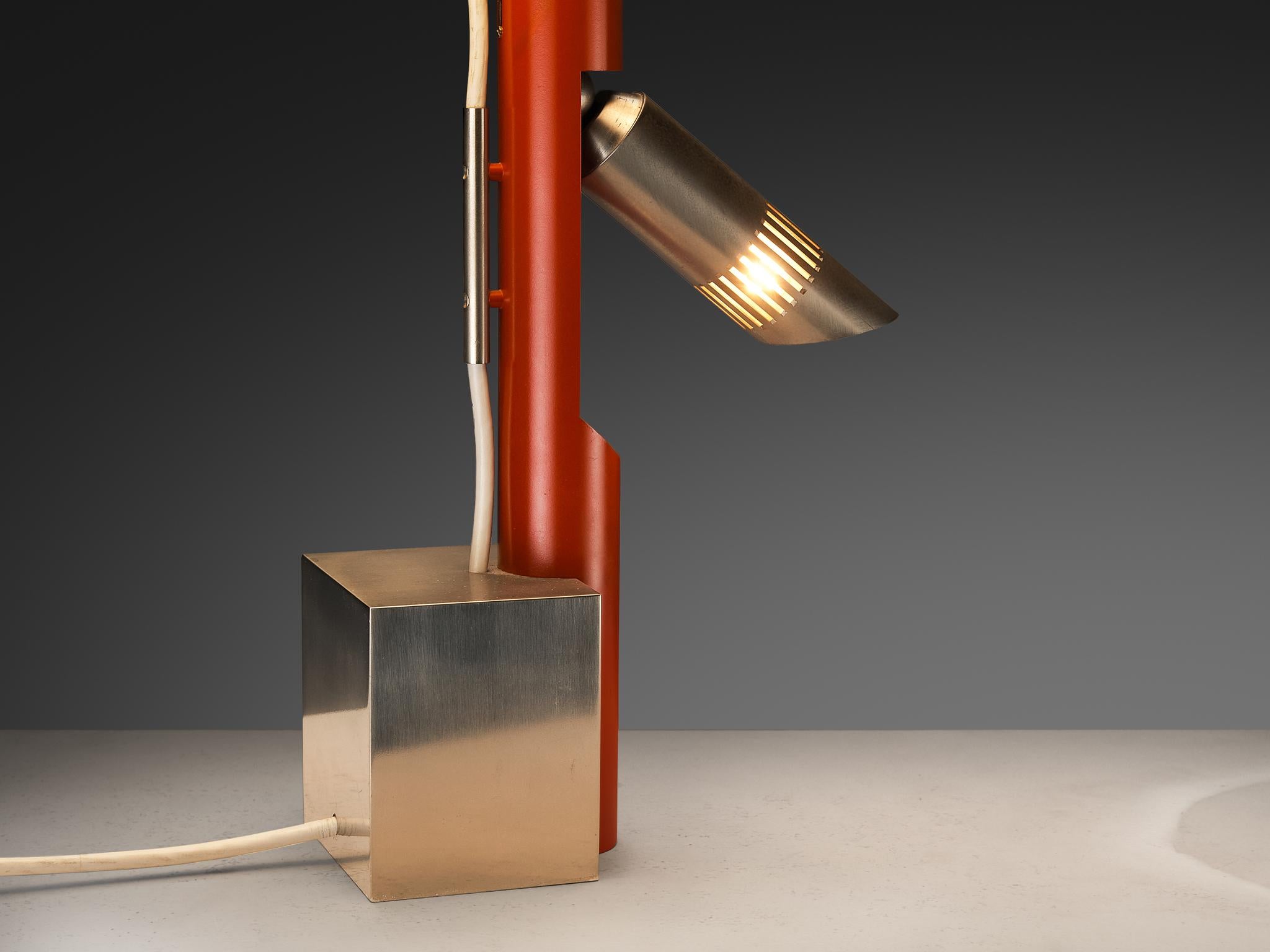 Mid-Century Modern Rare Angelo Lelii for Arredoluce Table Lamp with Dual Light Spots