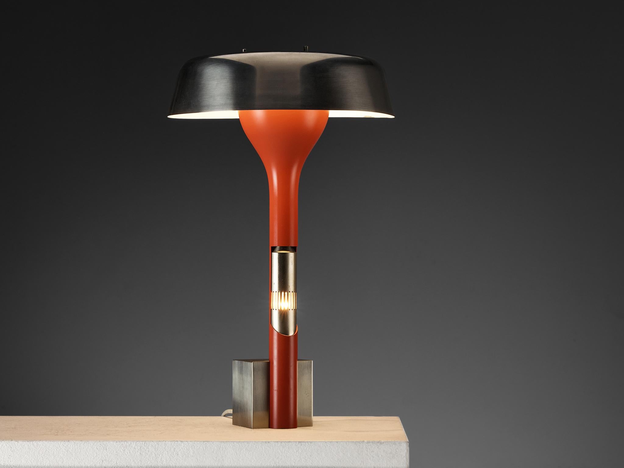 Rara lámpara de sobremesa Angelo Lelii para Arredoluce con dos puntos de luz Italiano en venta