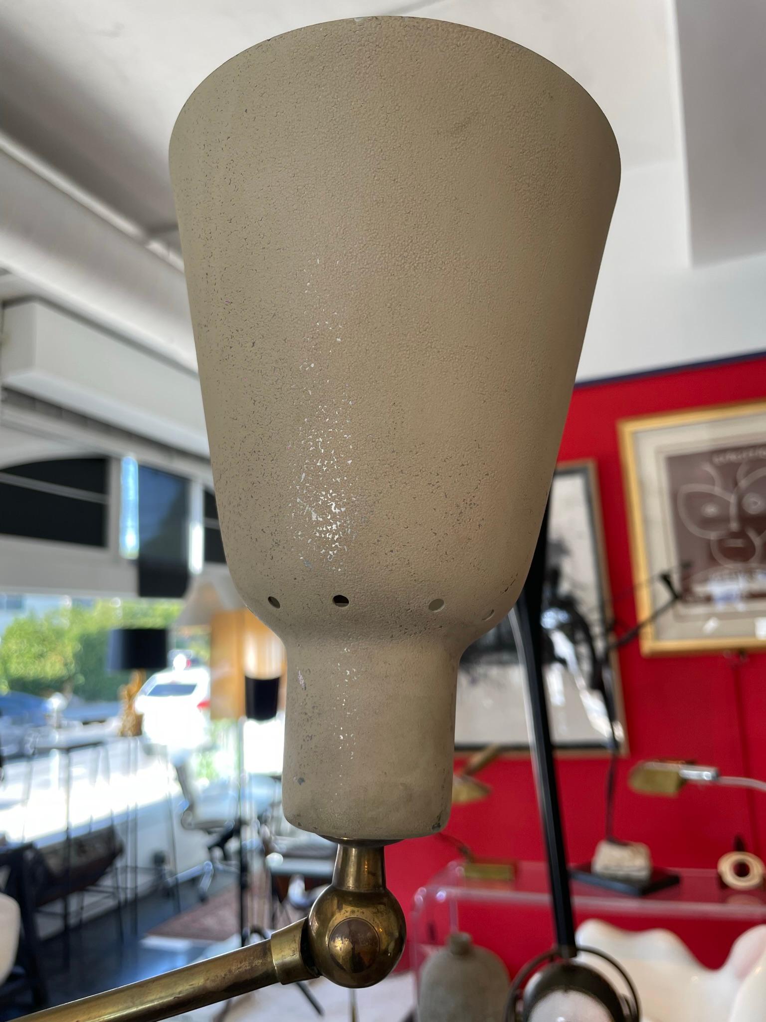 Rare Angelo Lelli Floor Lamp In Good Condition For Sale In Los Angeles, CA