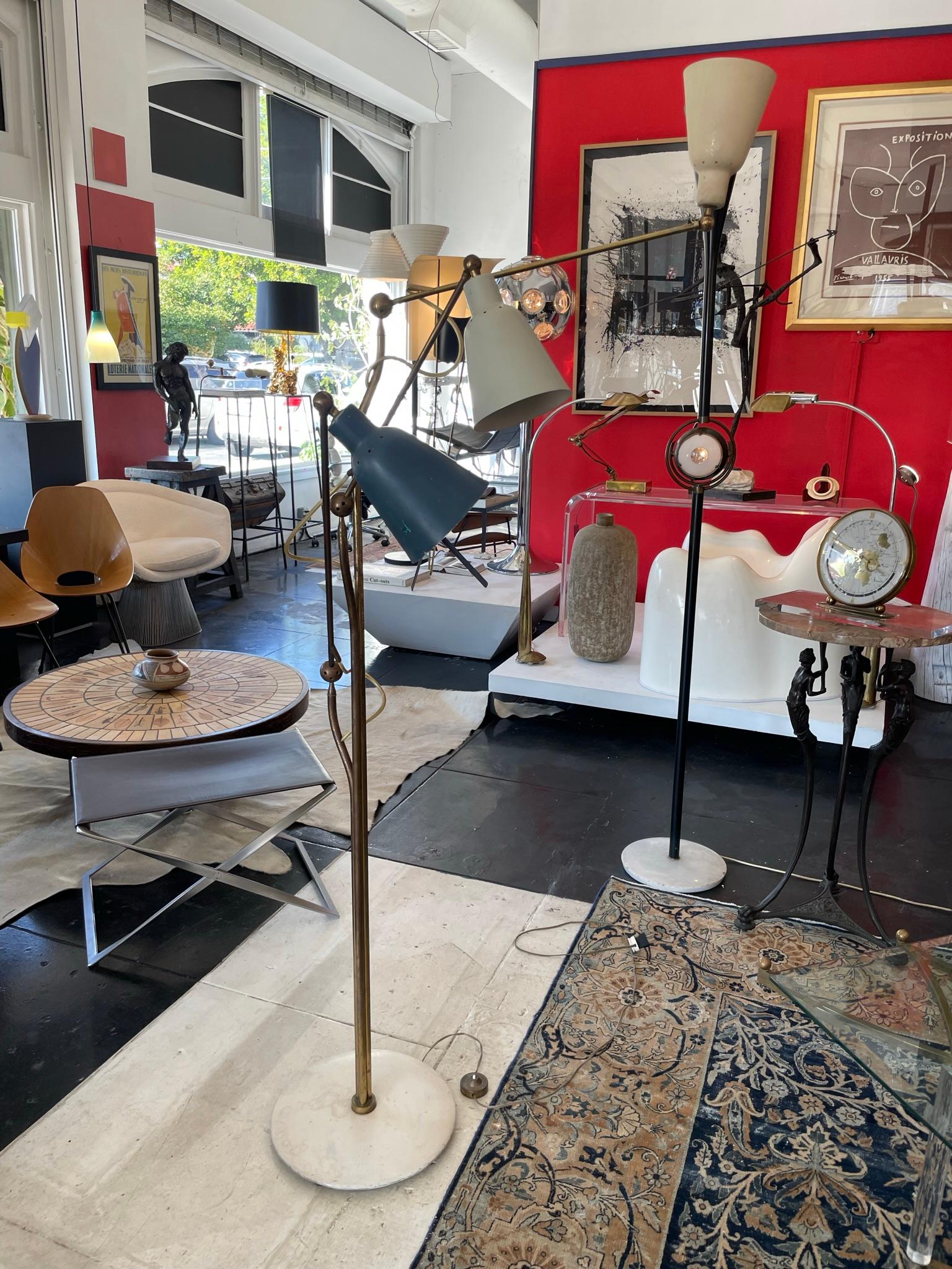 Mid-20th Century Rare Angelo Lelli Floor Lamp For Sale