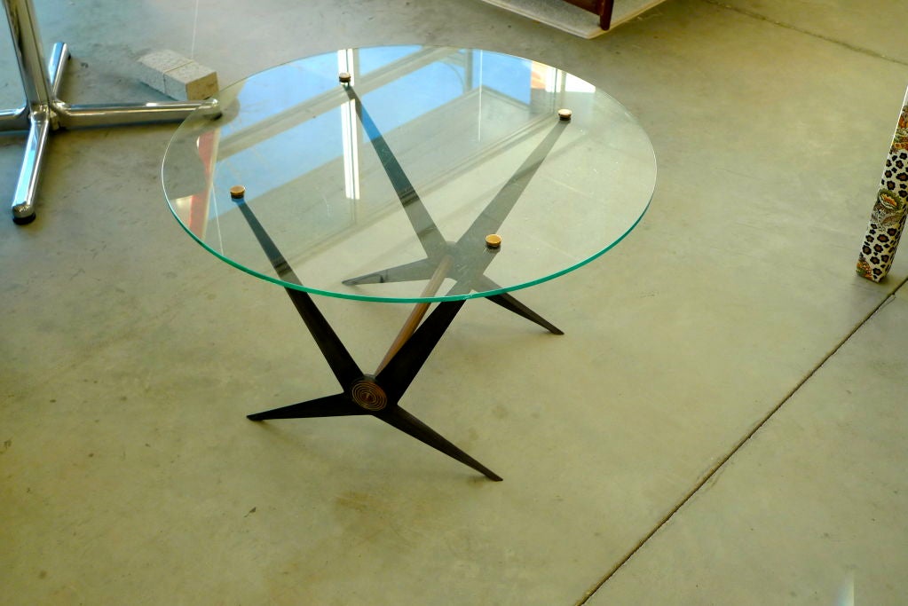 Rare Angelo Ostuni Round Cocktail Table For Sale 8