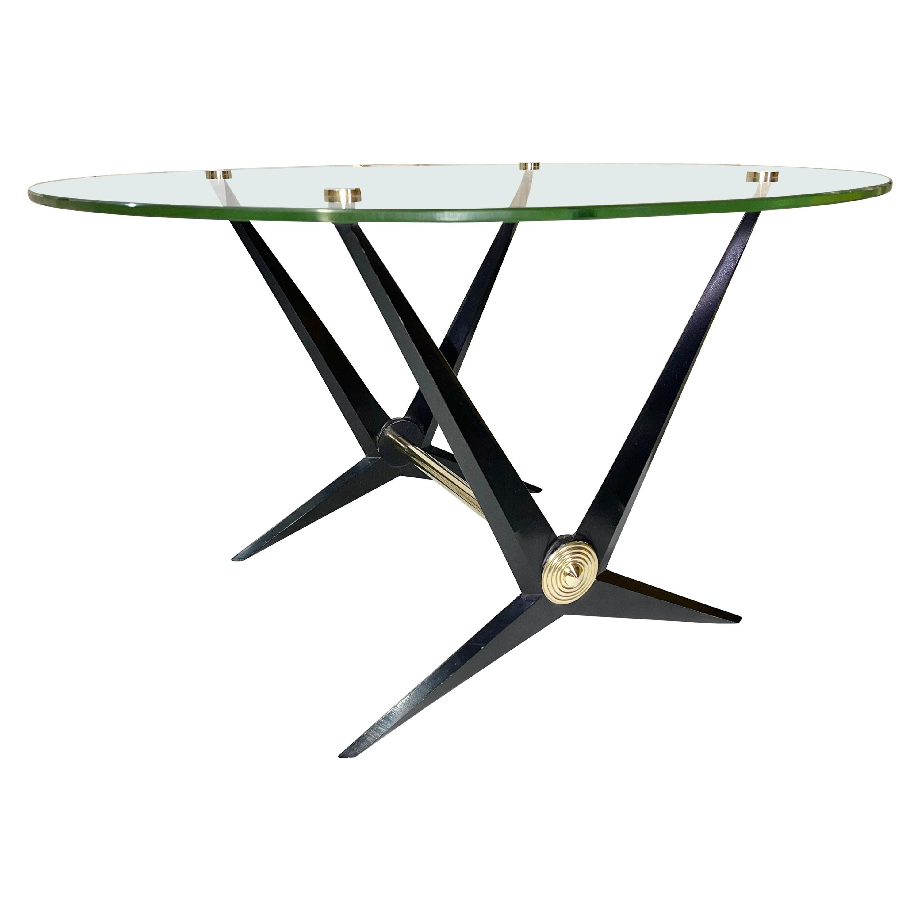 Rare Angelo Ostuni Round Cocktail Table For Sale