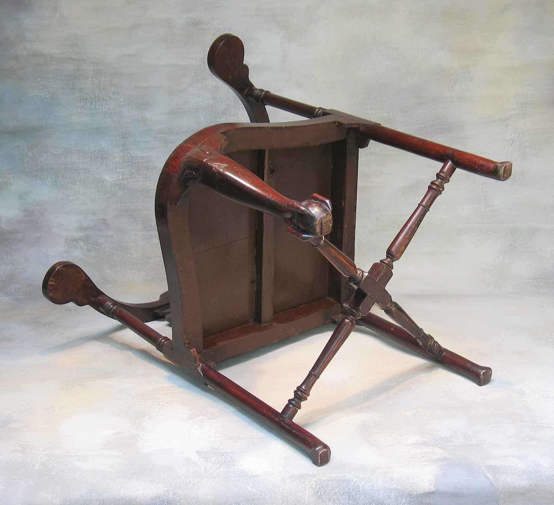 Orme Rare chaise d'angle anglo-chinoise Hongmu de style George II du début du 19ème siècle en vente