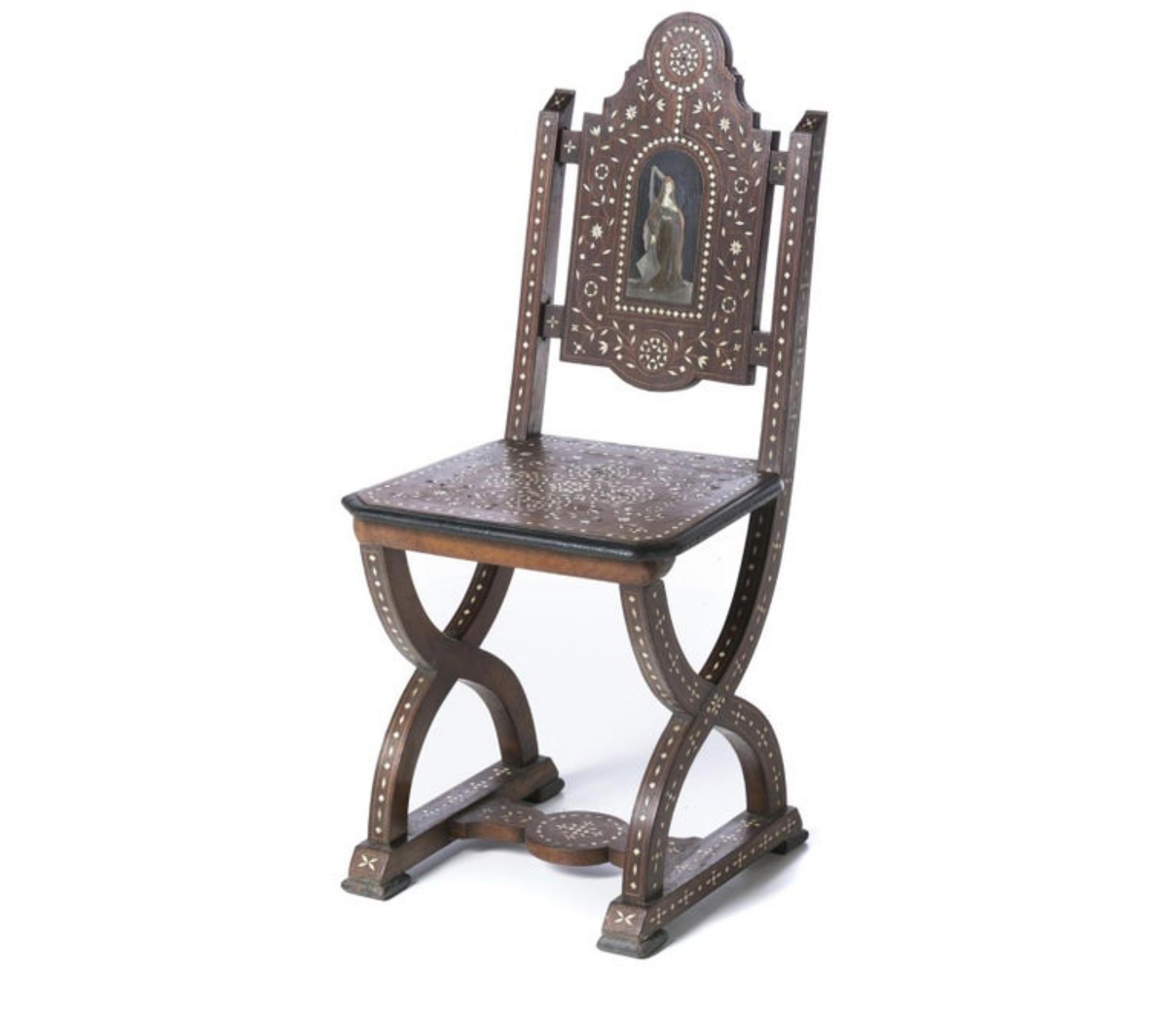 English Rare Anglo-Indian Chair 19th Century For Sale