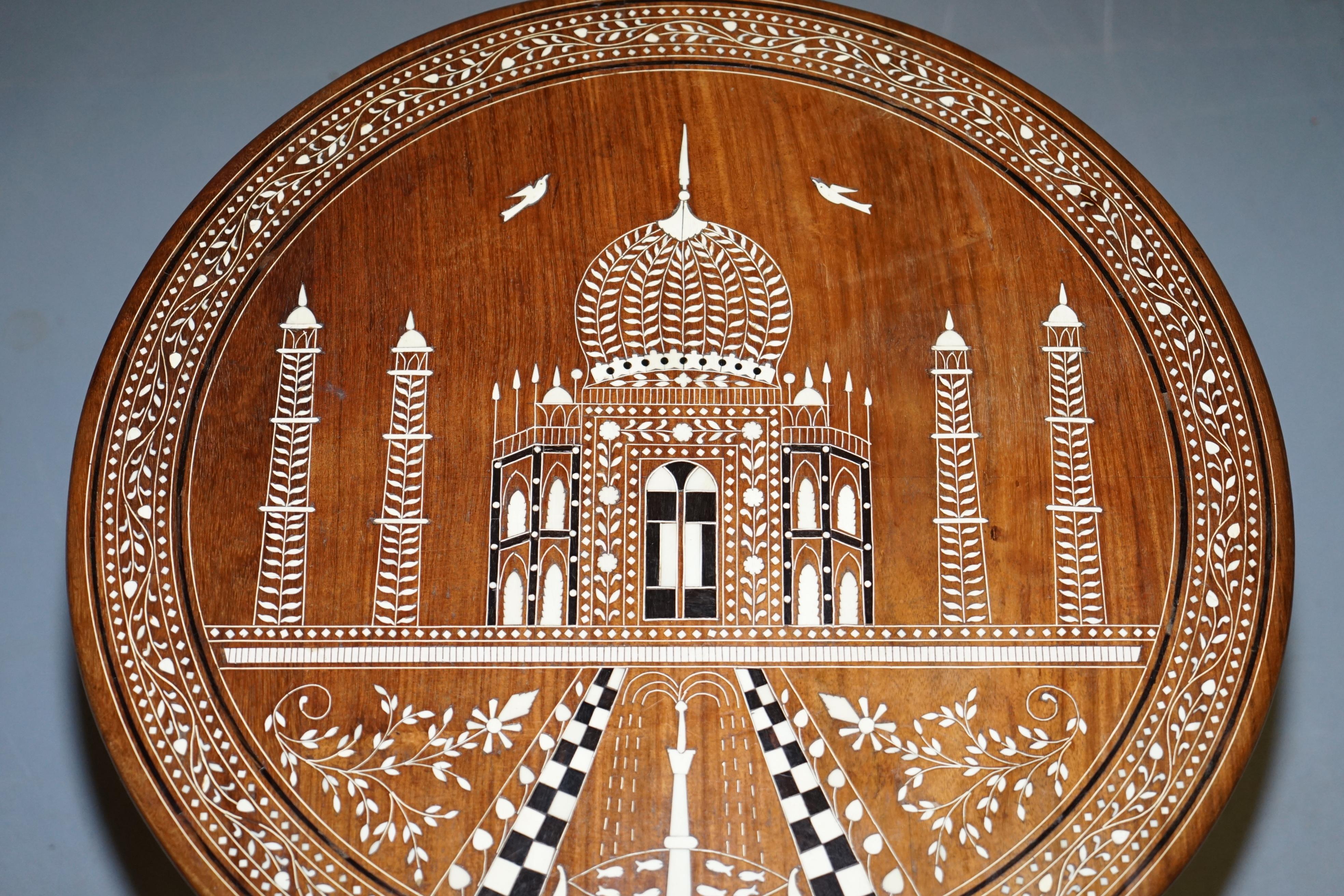 ivory inlaid elephant table