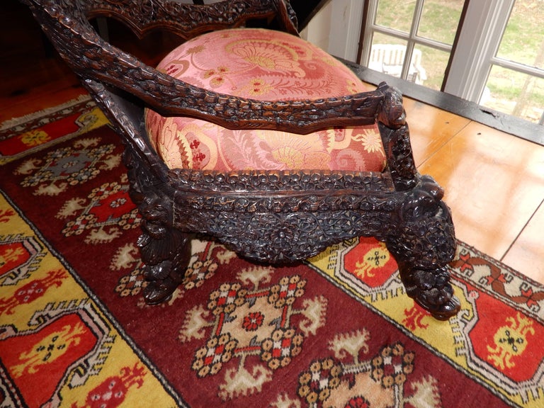 Hand-Crafted Rare Anglo-Raj Childs Chair or Slipper Chair  circa 1890 For Sale