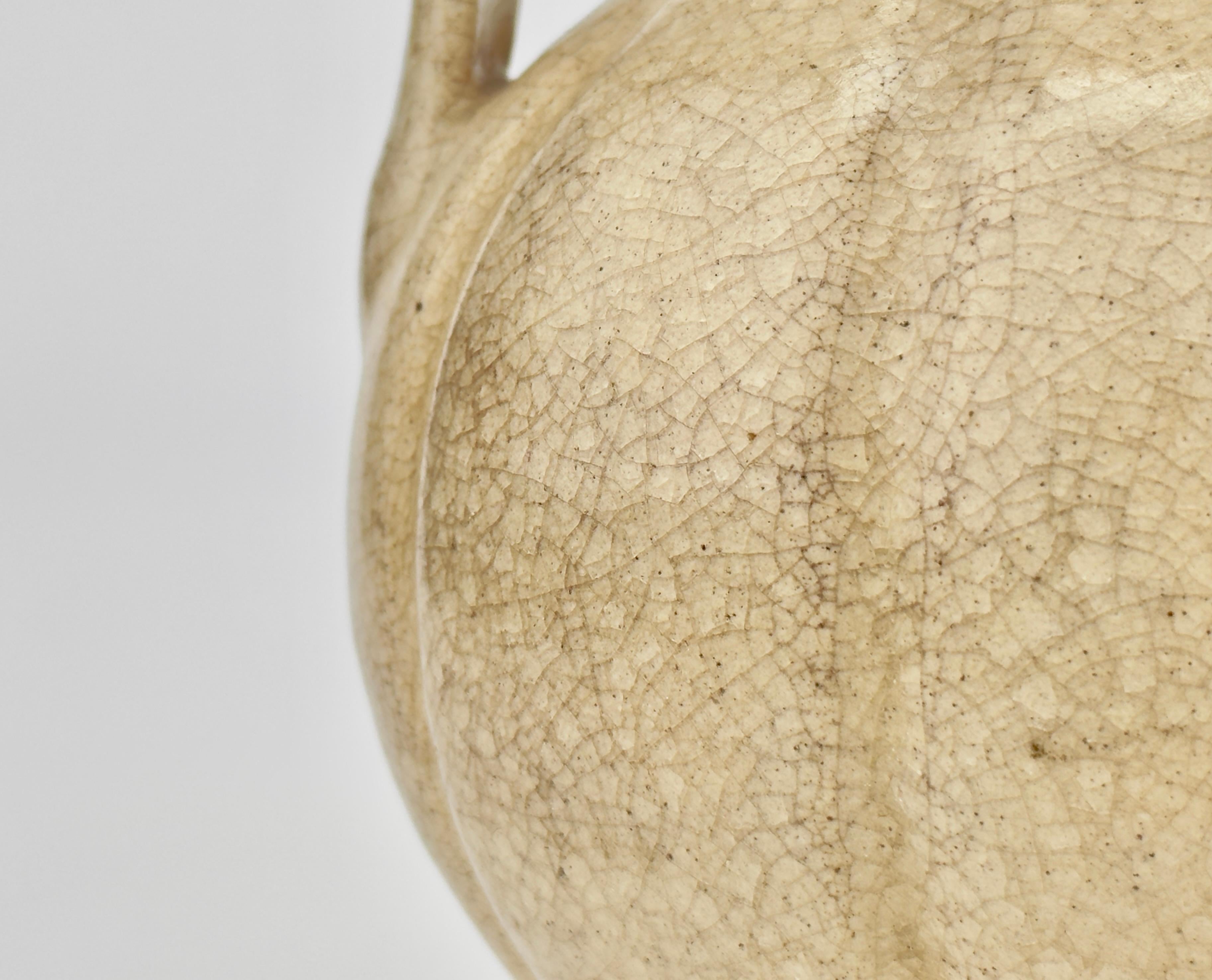 Ceramic Rare annamese cream glazed ewer, Vietnam, 11-15th century For Sale