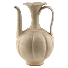 Rare annamese cream glazed ewer, Vietnam, 11-15th century