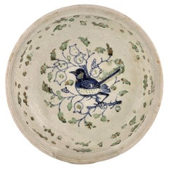 Rare Annamese Stoneware with underglaze Blue and Painted Green, 15-16th Century
