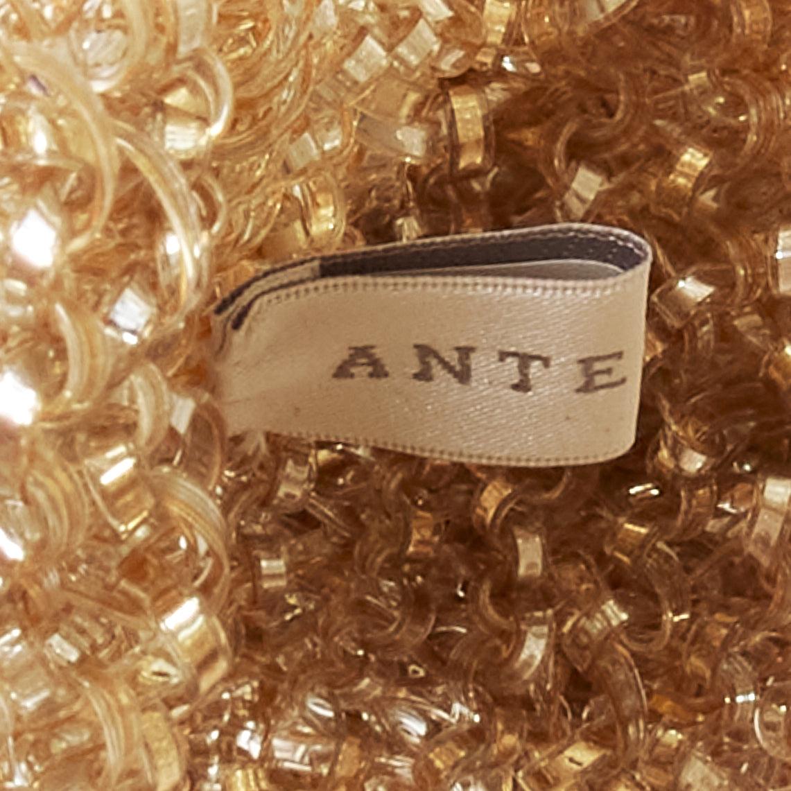 rare ANTEPRIMA FRANC FRANC Wire Bag gold Pig pearl necklace bag 6