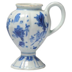 Rare Antique 17th C Transitional Chinese Porcelain Mustard Jar China