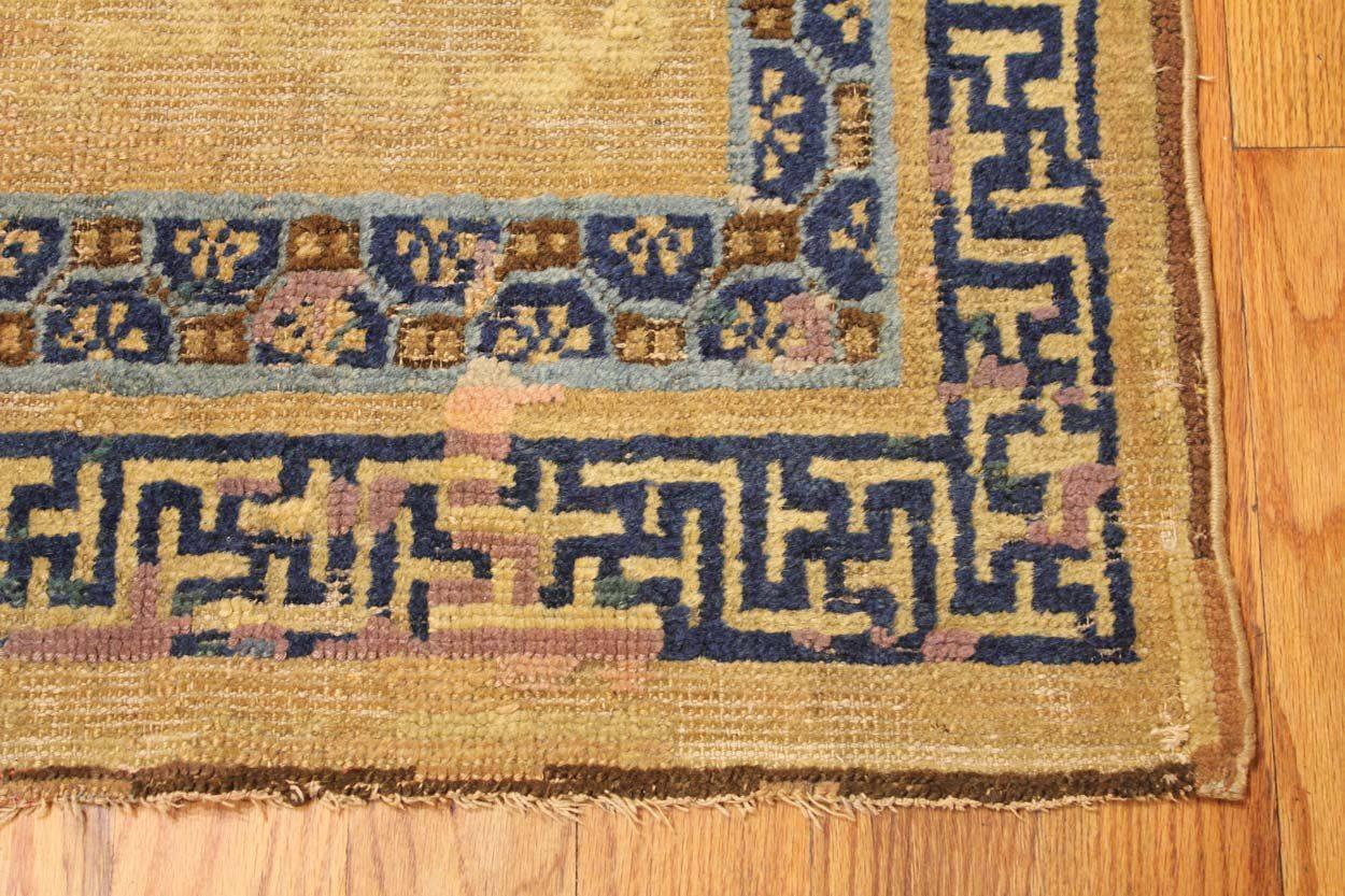 Other Nazmiyal Antique 17th Century Chinese Ningsia Rug. Size: 4 ft 7 in x 9 ft