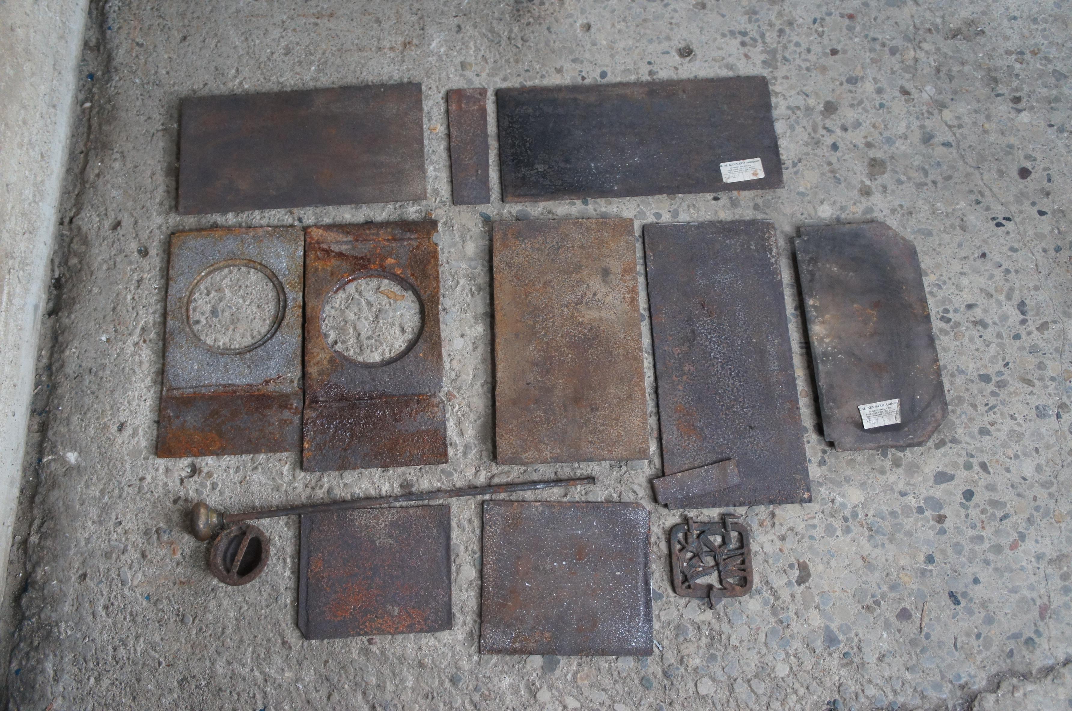 Rare Antique 1840s Cornish Cast Iron Kitchen Range Oven Fireplace Stove Cooker 4