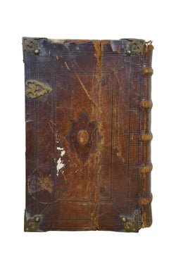 Rare Antique 18th Century Dutch Leatherbound Family Bible Old & New Testament