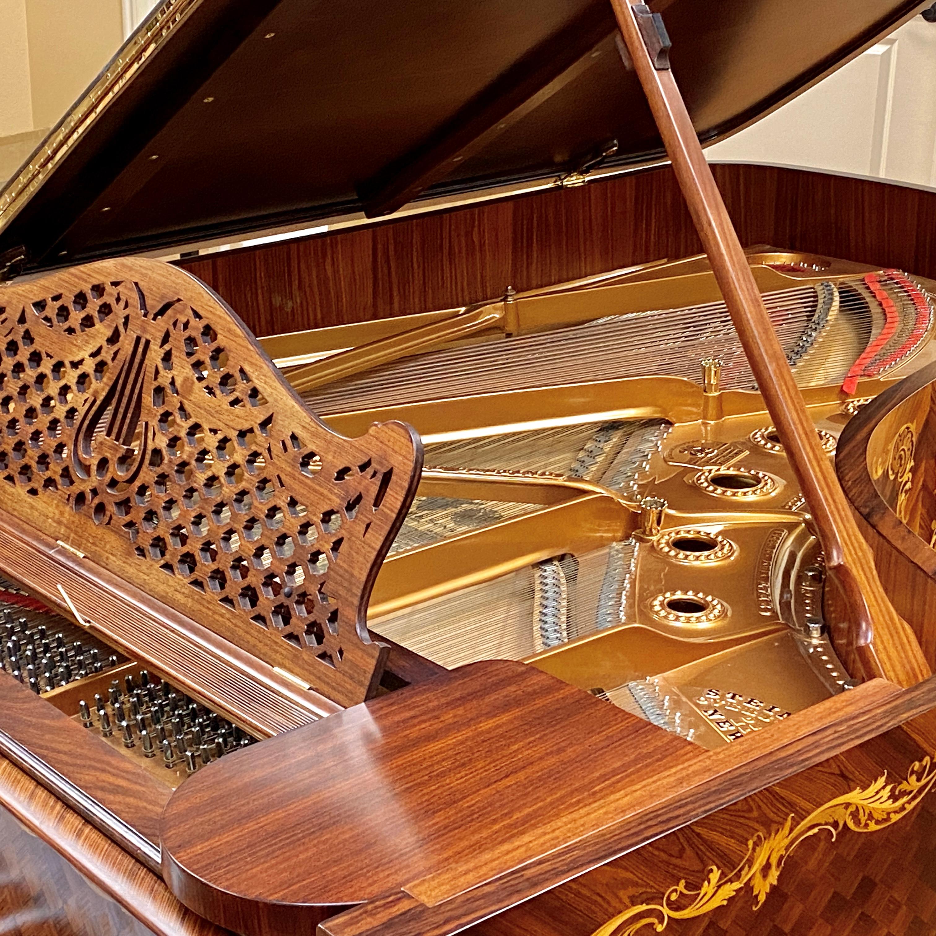 Rare Antique 1901 Steinway Model B Rosewood Grand Piano Louis XV Rococo Restored en vente 10