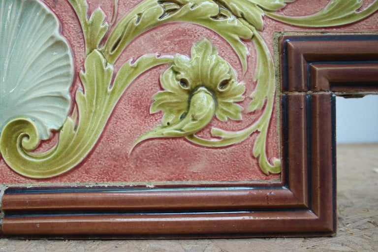Rare Antique 19th Century Victorian Burmantofts Architectural Tile