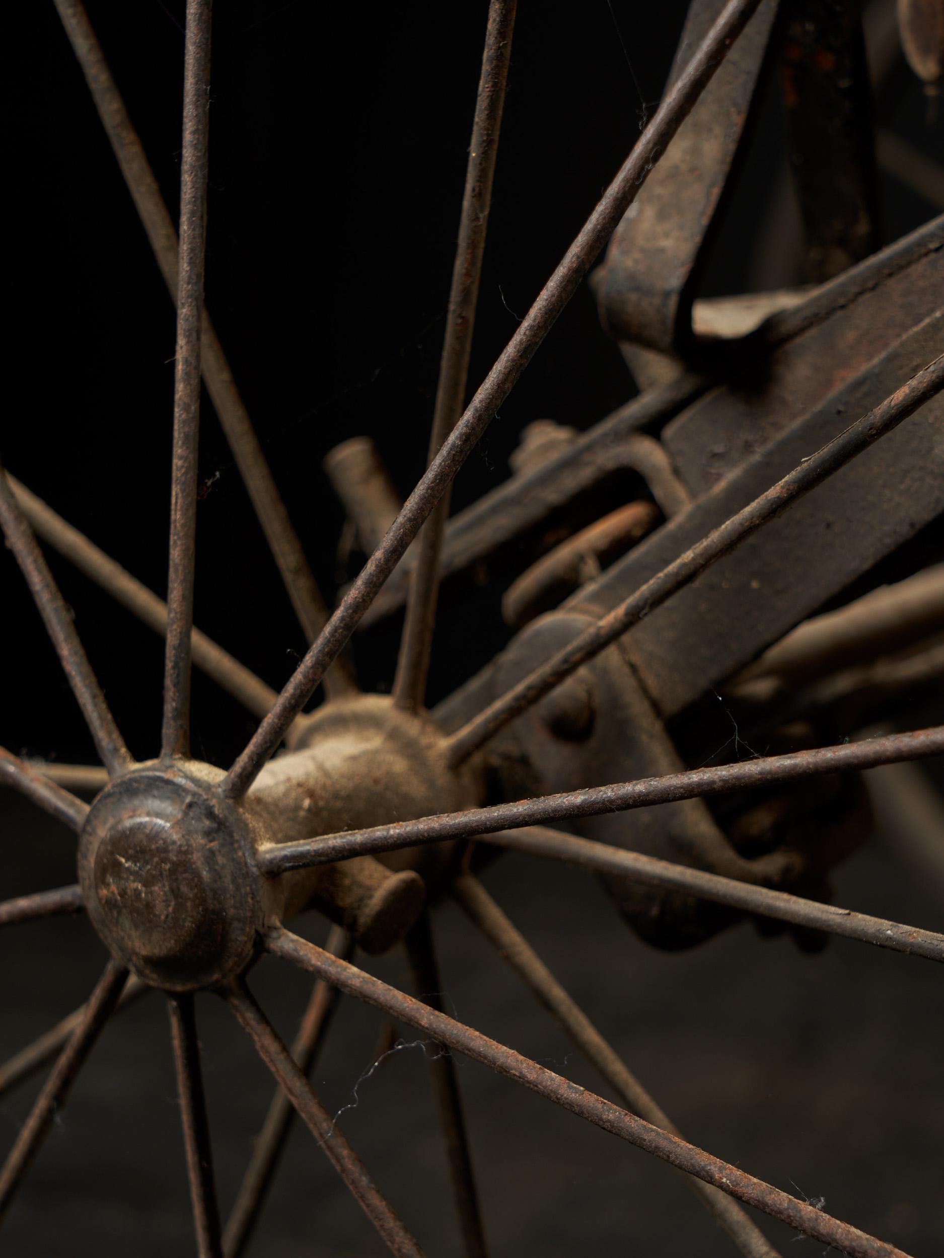 Rare Antique 4-Wheel Configuration Pushchair from Early 20th Century 7